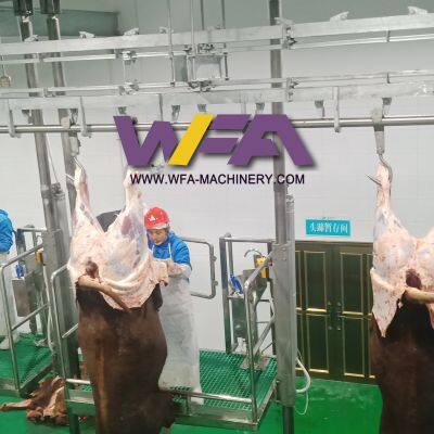 Cattle Slaughter Line Abattoir Equipment Slaughtering Line Butcher Machine Bleeding Conveyor photo-5