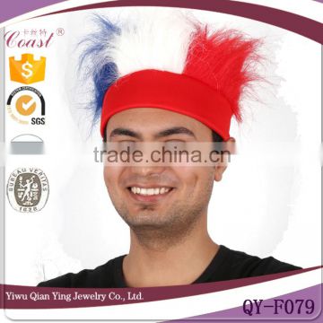 cheap wholesale promotional football fan headband party wigs