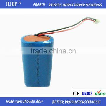 2200mAh 18650 Rechargeable Li-ion Cylinder Two Way Radio Battery photo-2