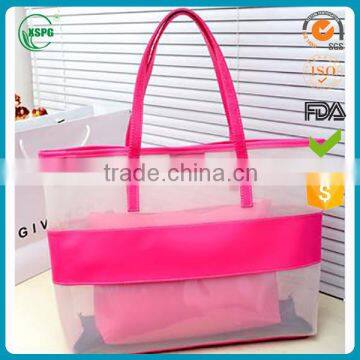 Promotioal Beautiful Pvc Button Closure Bag / Fashion Lady Bags photo-3