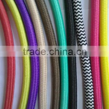 colorful fabric cable with sleeving for diy lamp cord sets