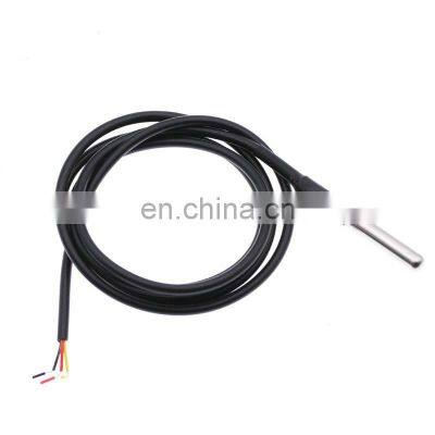DS18B20 Stainless Steel Package 1 Meters Waterproof DS18b20 Temperature Probe Temperature Sensor 18B20 Thermocouple Protection photo-3