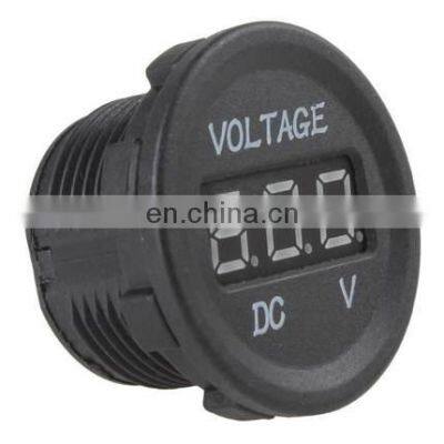 Waterproof Led Digital Display Voltmeter Voltage Meter Round Panel Car Boat Dc 12v 24v DS4010, Voltmeter Measure Voltage 5-40V photo-3