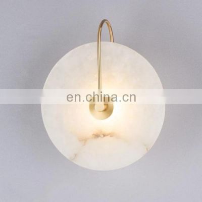 Marble Circular Wall Lamp Modern LED Wall Lamp for Indoor Lighting