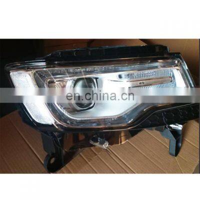 Auto headlamp parts Europe spec silver base xenon headlight assembly for Jeep Grand Cherokee 2014 2015 2016 year