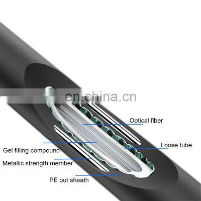 6 8 12 24 Core Optical Fiber Cable GYFTY GYTY53 GYXTW ADSS Single Mode Fiber Optic Cable Price Manufacture Factory