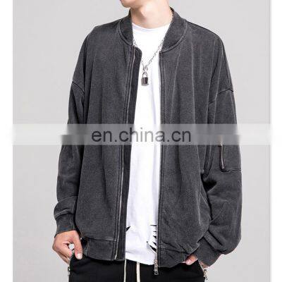 High fashion custom logo fashion zipper high quality  work winter jacket for man