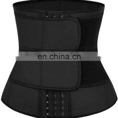 Прямые продажи от завода. Женский корсет, пояс для потоотделения, комбинезон, латексный спортивный пояс, корсет для тела с тремя рядами пряжек photo-3