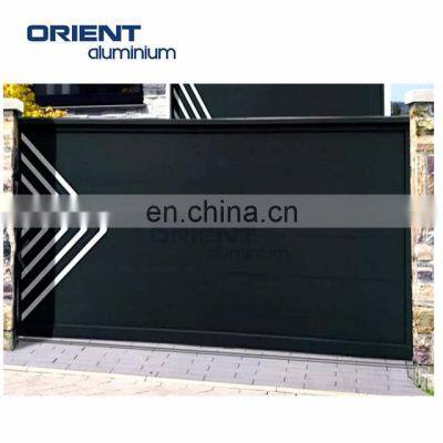 Aluminum Iron Metal Modern gate boundary wall gate design