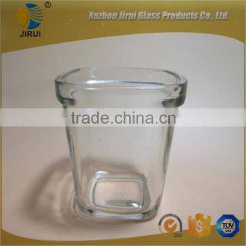 150ml Square glass pudding bottle candle jar