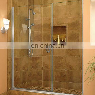 Glass Bathroom Shower Room Sliding Shower Barn Door With Hardware photo-2