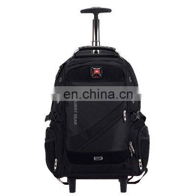 2020 new products trolley bag trolley backpack with wheels Multifunctional trolley travel bag