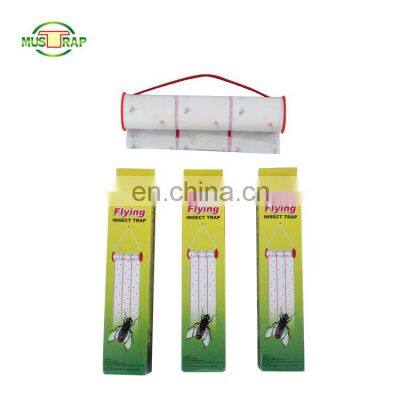 Eco-friendly Insect Trap Fruit Fly Paper Fly Glue Paper Roll Catcher photo-4