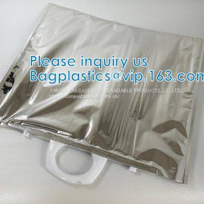 FREEZABLE LUNCH BAG,INSULATION ALUMINIUM FOIL BAG,THERMAL THERMO COOLER TOTE BAG,BENTO PICNIC,FRESH photo-3