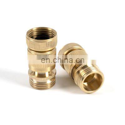 China Manufacturer Female and Male 3/4 Inch BSP Thread Brass Garden Hose Quick Connector for Water Gun photo-4