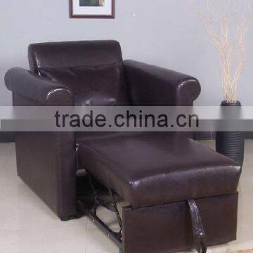 Hot Sell Single Leather PU Sofa Bed Furniture