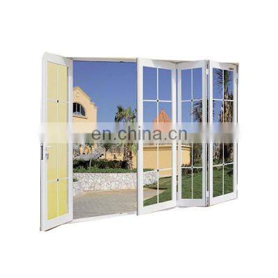 Hot sale Aluminium Alloy glass bifold door / waterproof Design silding  folding door/bathroom fold door