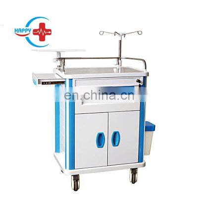 HC-M048 Factory price Hospital ABS Luxury cart trolley for sending medicine/drug delivery cart