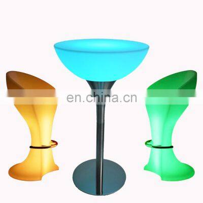 rgb colors glowing party nightclub sofas bar tables outdoor furniture glow bar counter party lighting patio chair