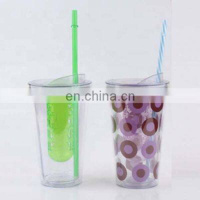 Cute Plastic Fruit Cup With Lid and Straw photo-5