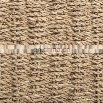 Wholesale Rectangle Woven Rattan Seagrass Basket Hand-Woven Storage Baskets for Bedroom and Bathroom photo-3