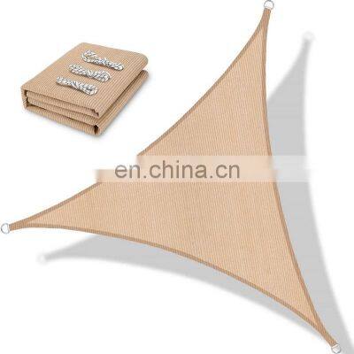 100% virgin HDPE UV resistant 16*16*16ft triangle sun shade sail canopies for outdoor events