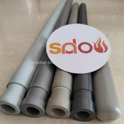 Sialon thermocouple protection tubes, silicon nitride ceramic tubes, Si3N4 stalk tubes, heating protective Tube