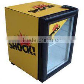 Hotel Use Portable Single Glass Door Counter Top Mini Drink Visi Cooler photo-4