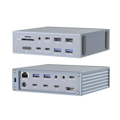 20 в 1 док-станция Thunderbolt4 с концентратором HDMI и USB 3.0