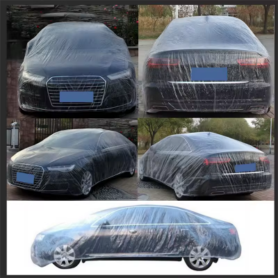 Wholesale Waterproof Manufacturer Plastic Disposable Universal Soft Clear Different Size Car Cover