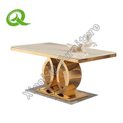 Wholesale Round Golden Stainless Steel Table for Wedding Banquet Tables for Events