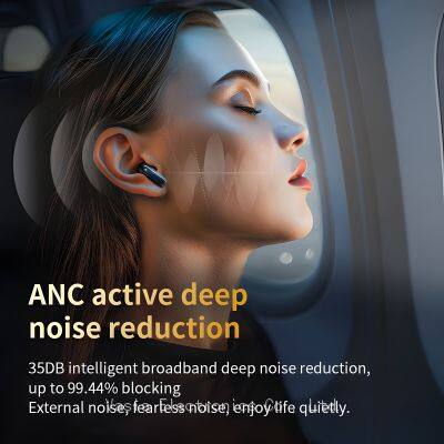 ANC Earphone LCD Full Touch Screen Wireless Earbuds Gaming In-ear Wireless Earphone ANC ENC Touchscreen Headphone