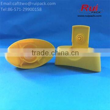 28mm Oval Shape Food Grade Flip Top Cap With Silicone Valve for Honey, Snap on Flip Top Cap With Plug Seal photo-4