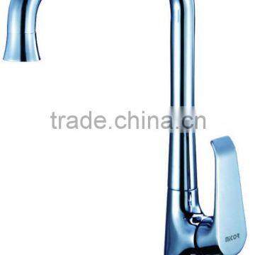 6806B Unique Copper Ceramic Cartridge Chrome Plated Kitchen Sink Mixer with Single Handle