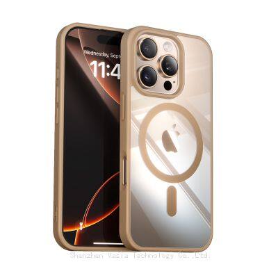Innovative Magnetic Transparent Case for iPhone 11/12/13/13 Pro Max/14/15/15 Pro Max – Ultra-Thin, Strong Adhesion & Modern Look