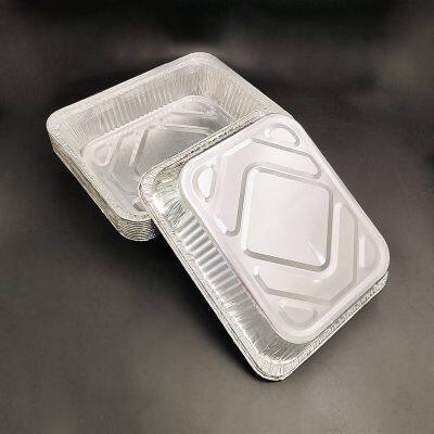 Longstar High Quality Rectangular Aluminum Foil Tray for Roasting Baking Grilling and Food Packaging photo-3