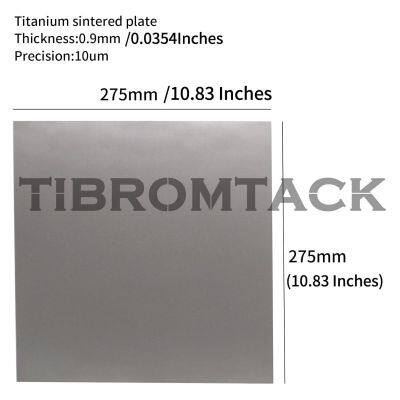 1 Pc Square Titanium Sintered Plate Micron Pore Size Precision 10μm Experimental Research Foam Titanium Any Laser Cutting Available photo-3