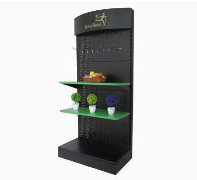 LED Pegbord Metal Display Rack with Lighting Heavy Duty Shelves Tool Display