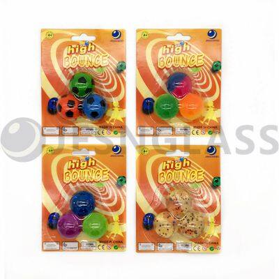 Hot Sale 35MM High Bouncy Ball Children's Toy Rubber Balls Blister Card Package
