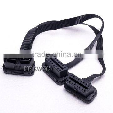 OBD II FLAT cable Extension Connector Cable