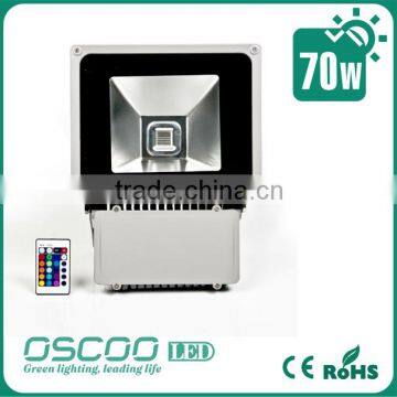 70 Watt 12VDC RGB Color LED Flood Light IP65 waterproof Garden Light