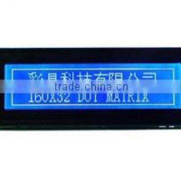 16032 dots matrix lcd blue white