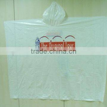 PE PVC Plastic Hooded Waterproof Poncho photo-5