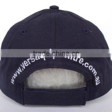 Customized Six Panel Promotional Dark Blue Cotton Baseball Hat From China photo-4