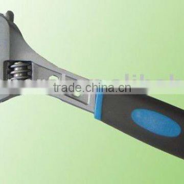 adjustable wrench, chrome plated middle handle grip