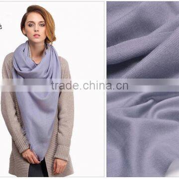 Lady Fashion Plain Pure Indian Wool Shawl