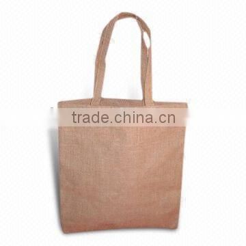 fashion Eco-friendly plain jute shopping bag/gunny tote bag/ burlap bag