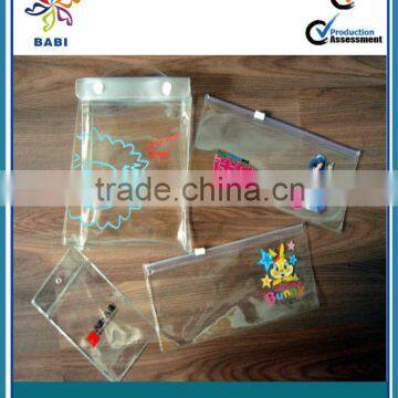 clear plastic zipper pvc pencil bags for kids