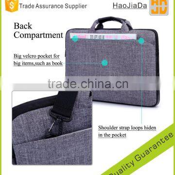 15.6-Inch Multi-functional Suit Fabric Portable Laptop Sleeve Case Bag for Laptop, Tablet, Macbook, Notebook - Grey photo-3