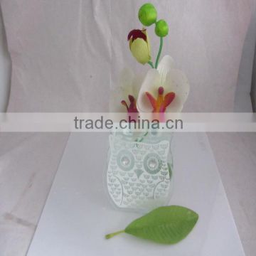 2014 wholesale glass vases,decorative glass vase,martini glass vase for centerpiece,glass flower vase,owl shape vase